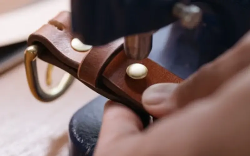 leather sample confirmation and production process