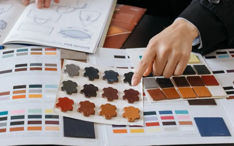 select material and color