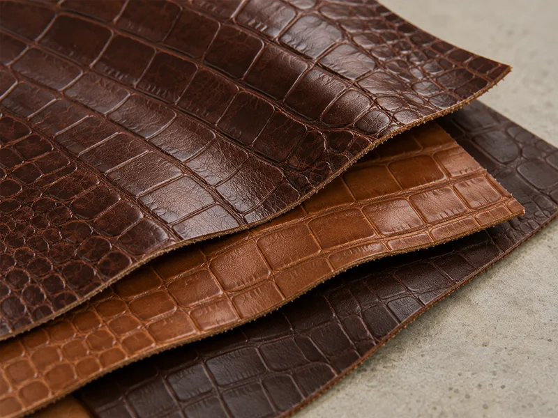 alligator pattern pu leather