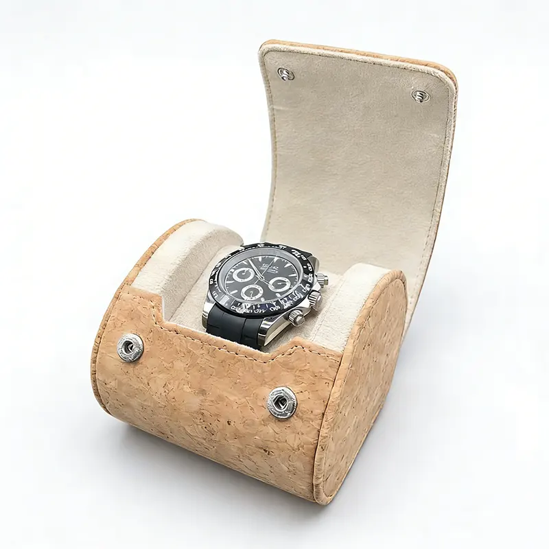 custom logo single leather watch box